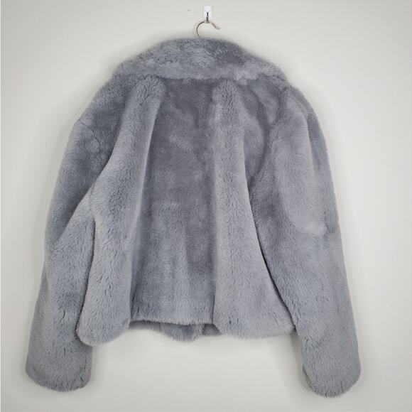 Topshop Claire faux fur jacket gray - Picture 5 of 10